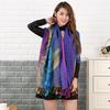 Designer Head Scarfs Ethnic Style Fringed Shawl Other Scarves & Shawls Hijab Ethicon Soie Scarf for Women