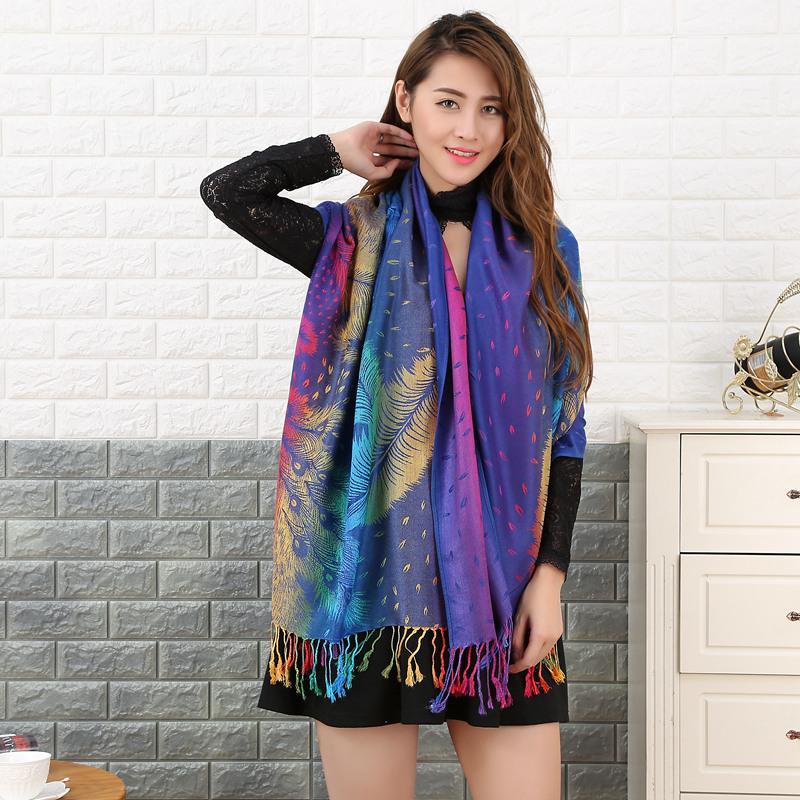 Designer Head Scarfs Ethnic Style Fringed Shawl Other Scarves & Shawls Hijab Ethicon Soie Scarf for Women