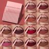 12 Stück Wasserdichtes Lipliner-Set, Samtig-Matte Lippenstifte, Langanhaltend, Leicht aufzutragende Lippenfarbe
