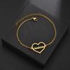 Atoztide Customized Bracelet Personalized Special Chain Nameplate Women Kids Stainless Steel Gold Color Bangle Chrismas Gift