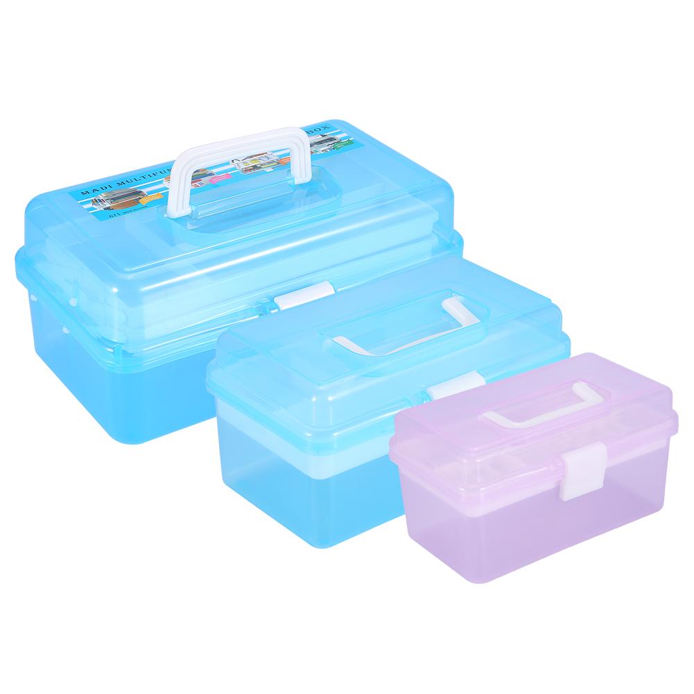 3 Tipuri Multifuncțional Gol Nail Art Manichiură Machiaj Cosmetic Instrumente Recipient Cutie de Depozitare