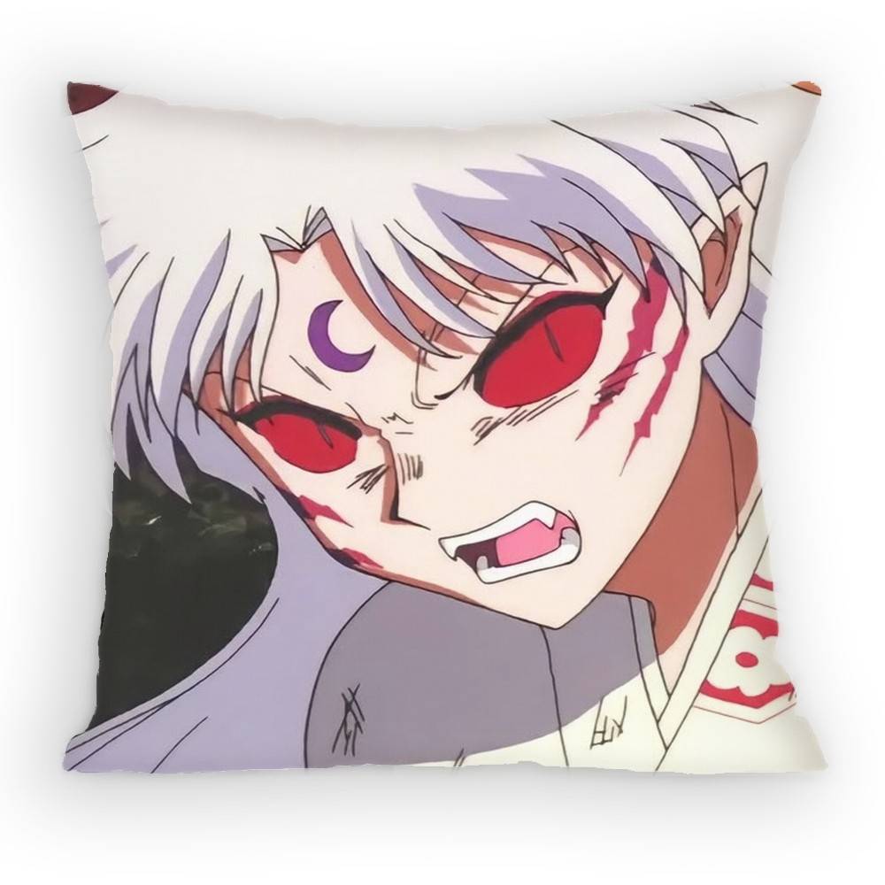 Anime Sesshoumaru Pillow Case Sofa Living Room Bedroom Headboard Backrest Cushion Square Cushion Nap Time