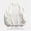 Hanlu Unisex Retro Japanese Round Neck Sweater - Autumn/Winter Loose Knit