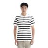 Levis Casual Soft Comfortable Striped Simple Short Sleeve Polo Shirt Men Polo Shirts Black White 003MT-0003