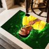 Soccer Player Blue Kit Floor Rug Office Rug Perfect for Balcony Entryway Decorate room Foyer Antislip Carpet Anime Office Decor
