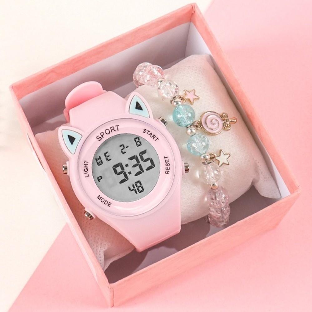 Comfortable Kids Watch with Bracelet Sports Electronic Watch Cute Children's Watch  for Students