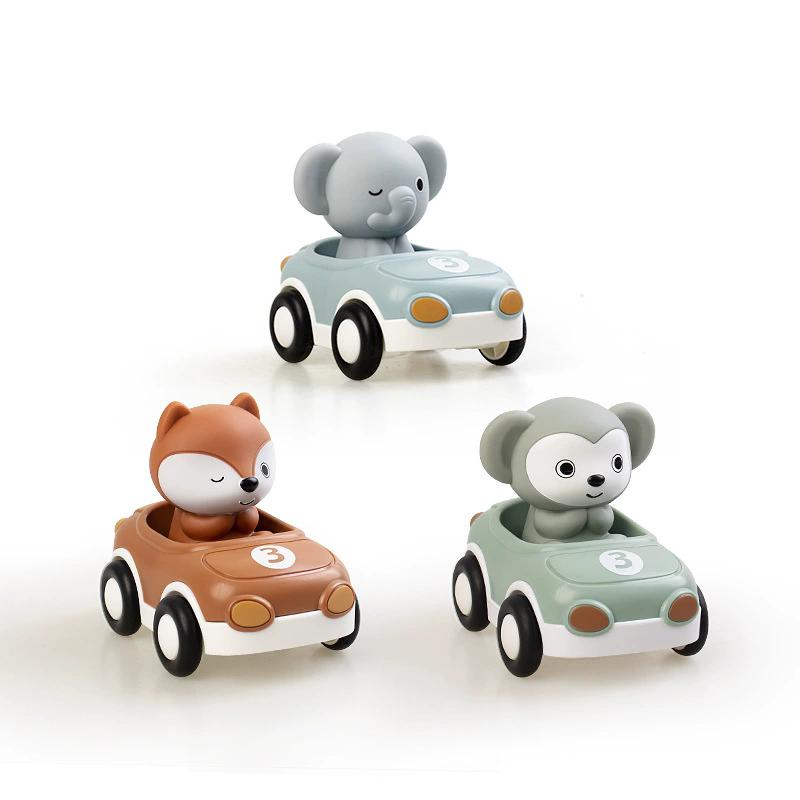 Baby Bath Toys Kids' Inertial Sliding Animal Car Soft Squishy Finger Toys Summer Play Water Toy For Children Kid 2 3 4 5 6 Year