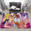 Girl-W-Winx Catoon Clubs Kitchen Mat Nordic Style Bedroom Living Room Doormat Home Balcony Anti-Slip Welcome Rug