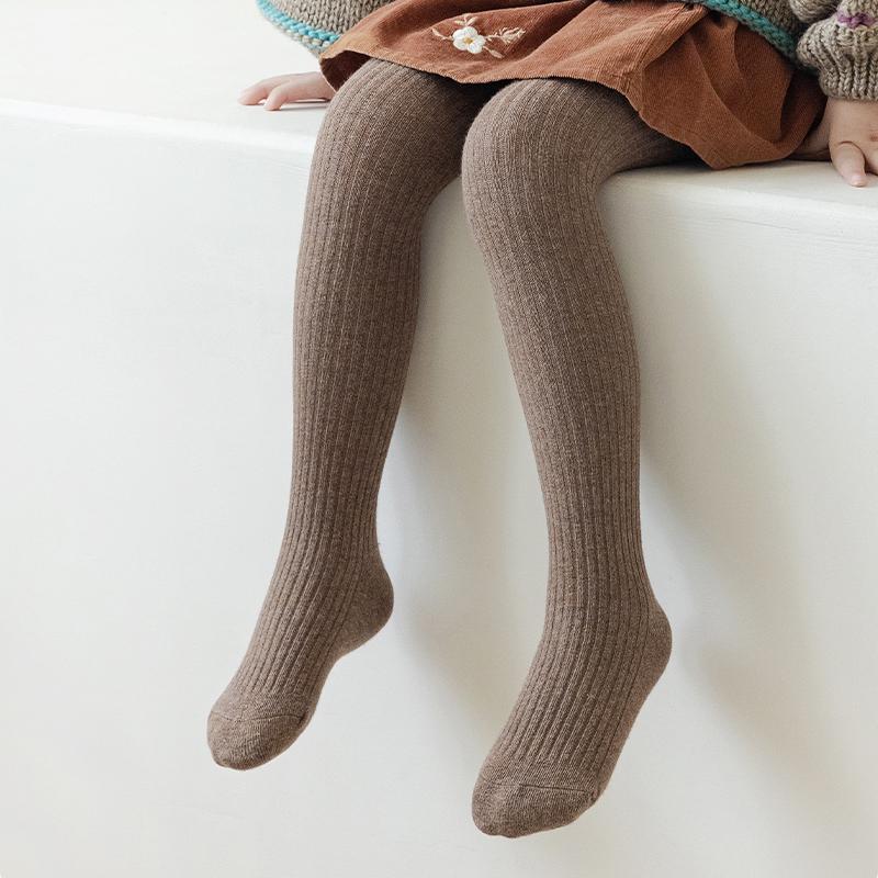 Girls' Pantyhose Children's Leggings Solid Color Kids Pantyhose Simple Tights