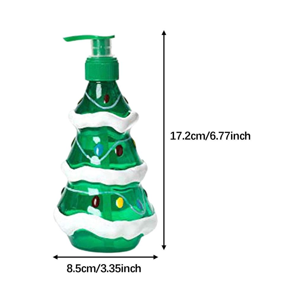 Christmas Hand Soap Dispenser Versatile Empty Novelty Shampoo Dispenser Christmas Decor Liquid Container for Hotel Kitchen Decor