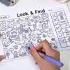 32 Pages/Book Children'S Enlightenment Coloring Training Interactive Game Children'S Observation Concentration Fun To Find Games