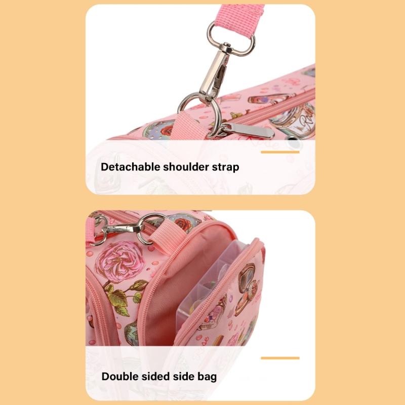 Crochet Bag Knitting Bag Crochet Craft Project Bag Travel Yarn Organizers Bag for Crocheting Pattern Yarn Hook Needle