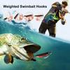 Weighted Swimbait Hooks Angling Bait Accessory High-Strength Weighted Swimbait Hooks For Lake River Pond Saltwater Freshwater
