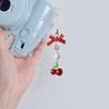 Backpack Decoration Cherry Bowknot Keyholder Women Girl Jewelry Ornament
