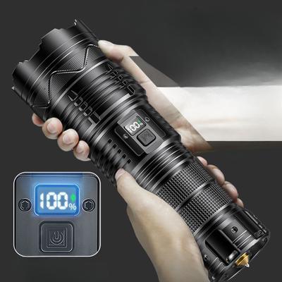 Lanternă cu laser alb M77 Afișaj electric LED Lanternă multifuncțională cu durată lungă de viață a bateriei Lumină puternică Lanternă cu rază lungă de acțiune