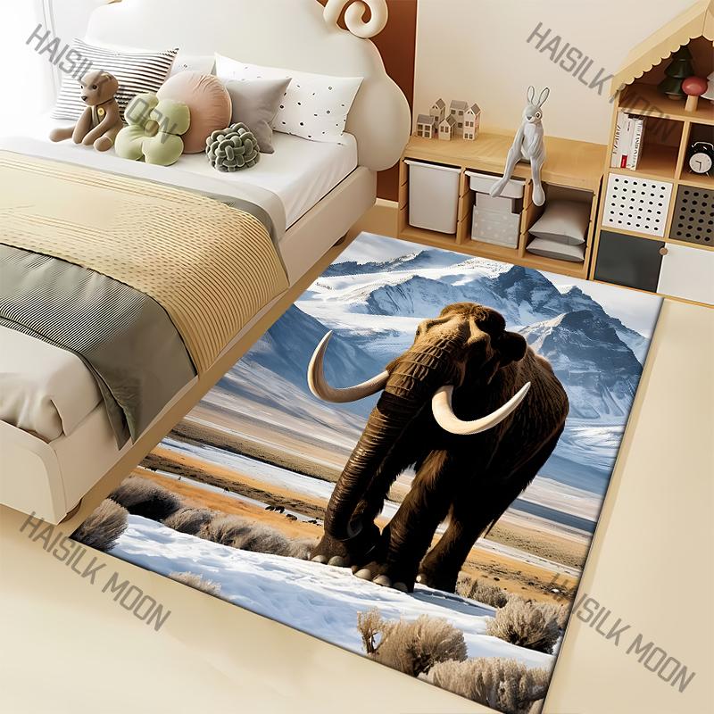 

Multi-Size Mammoth Pattern Carpet for Living Room Bedroom Sofa Home Decor Non-slip Floor Mat Large Size Luxury Gift 40cm x 60cm
