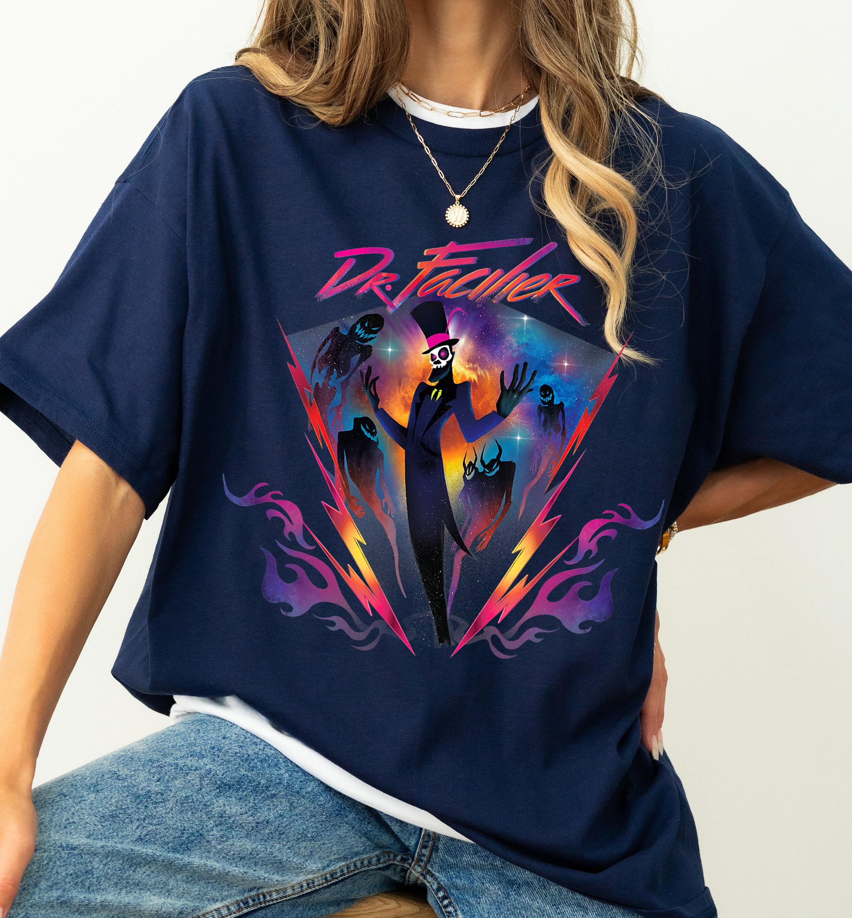 Disney Villains Dr Facilier 90s Rock Band Neon Shirt Disneyland Family Matching Shirt Magic Kingdom Tee WDW Epcot Theme Park S