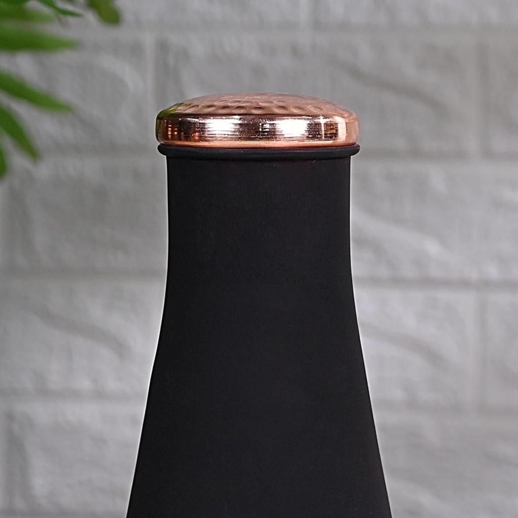 Kupfergeschirr Elegante Stilvolle Schlafzimmer Servierflasche Für Trinkgeschirr und Aufbewahrungszwecke (Tulpen-Kupferkrug 1 Liter)