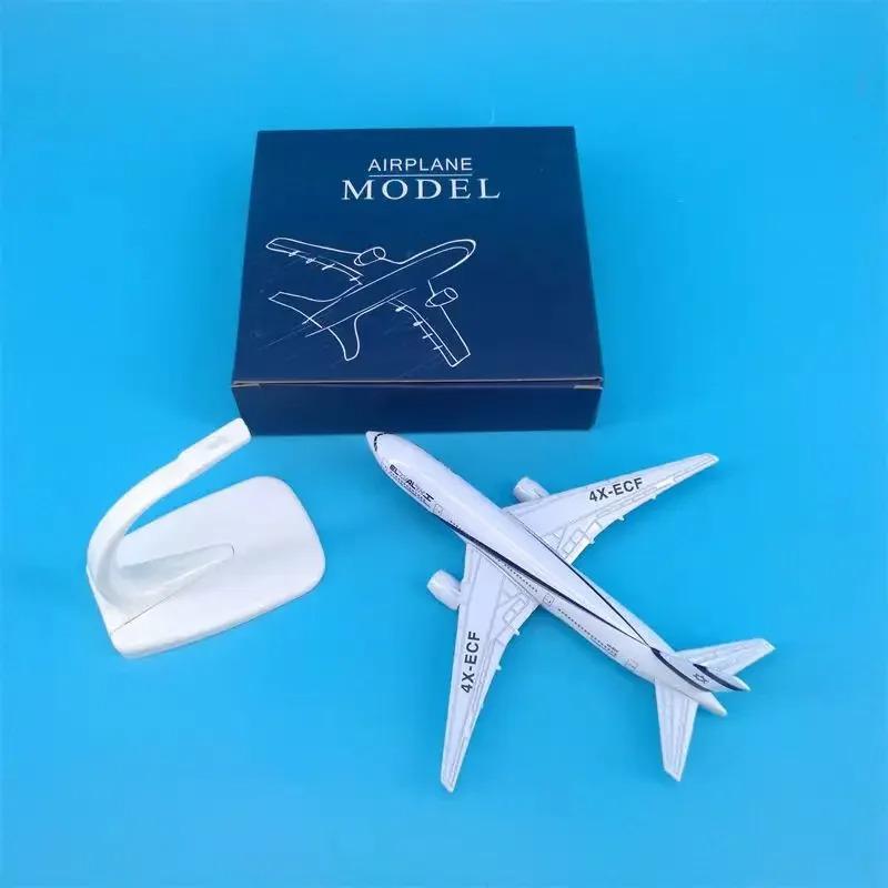 16/20CM Diecast Metal B-777-200 B787 El Al Air Airlines Aircraft Israel Model Alloy Airplane With Stand Collection Display