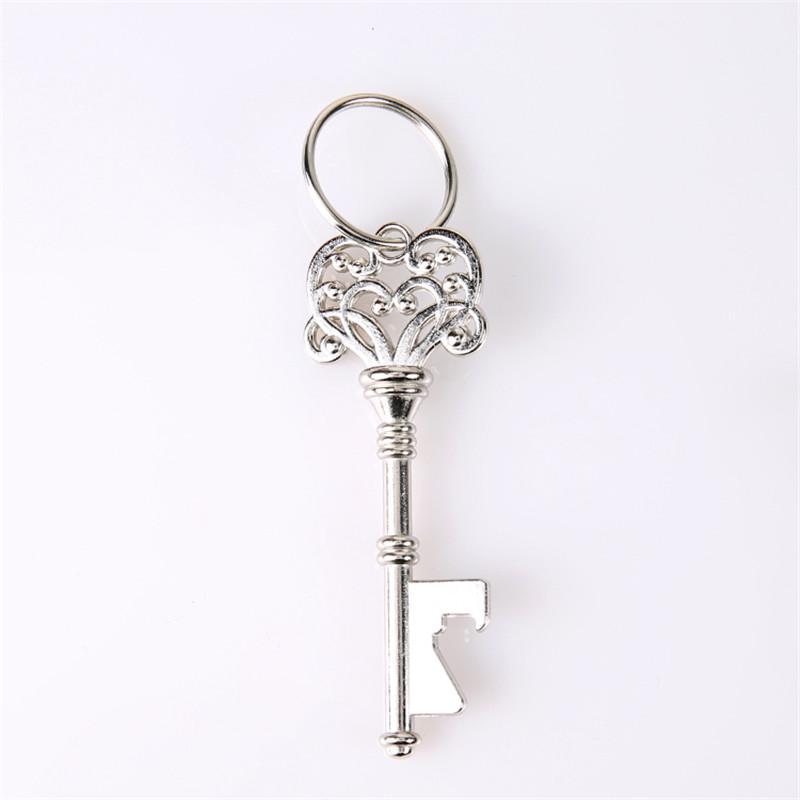

Vintage Key Shaped Bottle Opener - Creative Multitool, Cool Keychain Accessory for Men & Women Silver