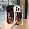 Phone Case: 2D flat design suitable for iPhone 18 17 16 15 14 13 Pro protective case, Halloween small castle, perfect holiday gift for Christmas and H
