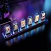 zmart RGB Nixie Tube Clock with LED IPS Color DIY Tube Night Gaming Desktop Home Decoration Gift Japanese Instructions Included Lights, Screen,