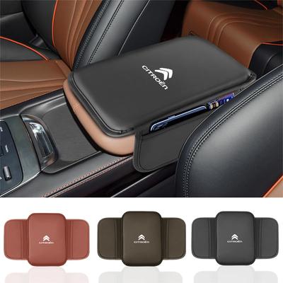 Kožená podložka na box loketní opěrky auta, ochranný polštářek na loketní opěrku pro C1 DS3 C2 C3 Vts C4 Saxo C4L C5 C6 C8 Xsara Picasso DS