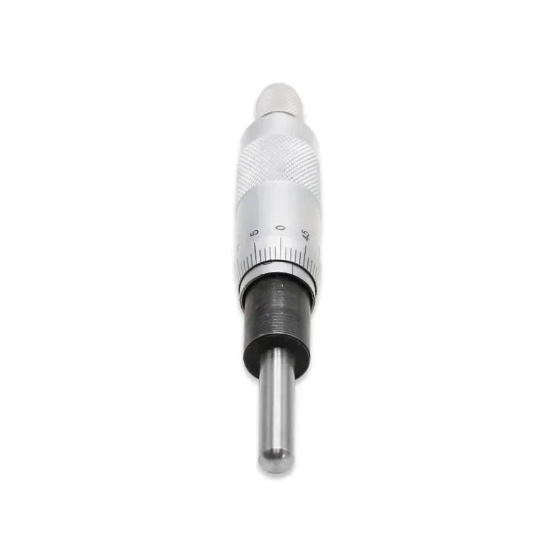Mikrometerskruer 0-25mm Nøyaktighet 0,01mm Flat Måleverktøytype Gjenge Riflet Justeringsknapp Mikrometerskruehode