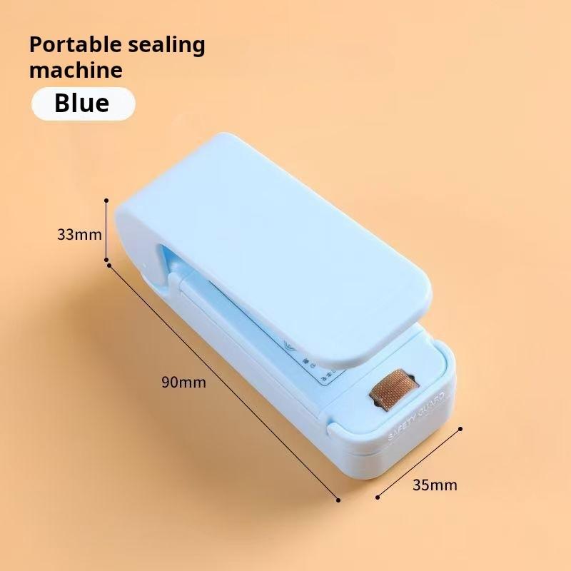 

Мини-термосварочная машина для запечатывания пакетов, пакеты для запечатывания пакетов, термопластик для пищевых пакетов, портативный герметик для упаковки, кухонные специальные инструменты небесно-голубой