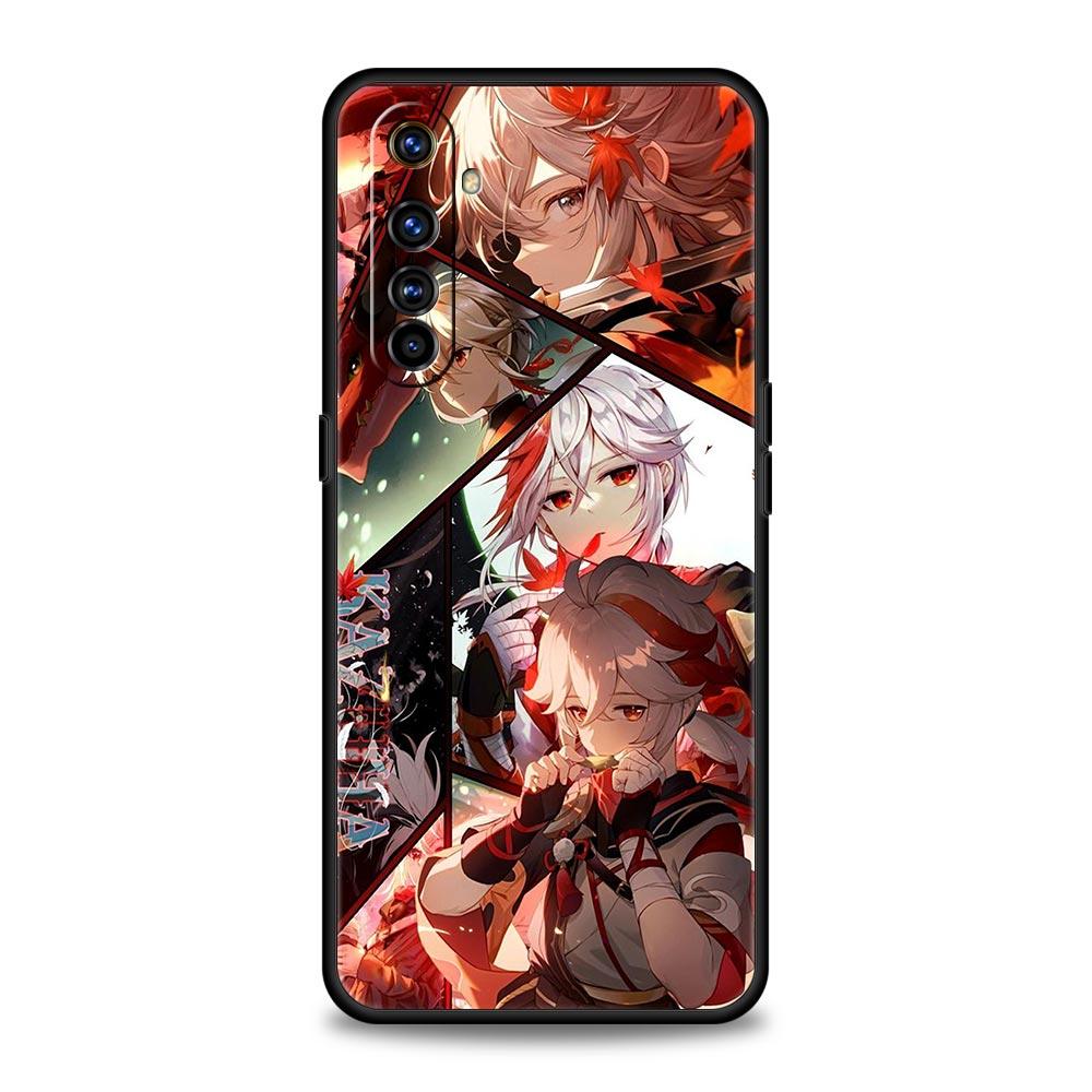 For Realme GT Neo 2 3 3T 5 Phone Case 12 11 5G 10 9 8 5G 7 6 GT5 GT3 GT2 Pro C21 C11 C25 C35 Cover Genshin impact ayato wanderer
