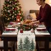 Christmas Placemat and Table Runner with Snowflake Christmas Tree Design Heat Stain Table for Home Decor