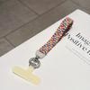 Elastic Braided Texture Nylon Braided Wristlet Lanyard  Key Small Wallet Storage