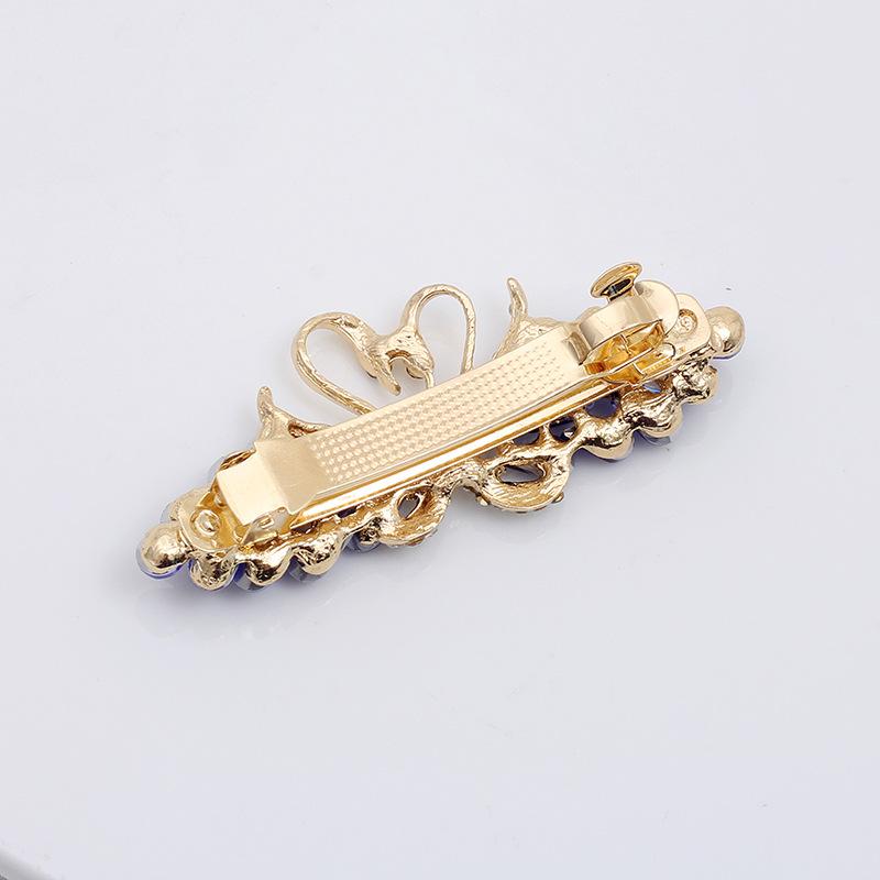 Half-Tie Hairpin, Ponytail Clip, Hair Accessories, Top Clip, Spring Clip, Rhinestone Crystal Glass, Swan Hairpin Temperament, Adult Headgear.