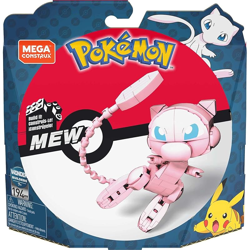 

mega contrax pocket monster big series Mew GKY97 block 194 pieces Body 13cm