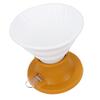 Pour Over Coffee Dripper Heat Proof Portable Ceramic Immersion Dripper for Manual Brew Maker Yellow