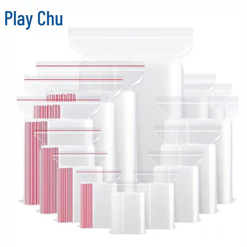 Self-Sealing Transparent Plastic Bags