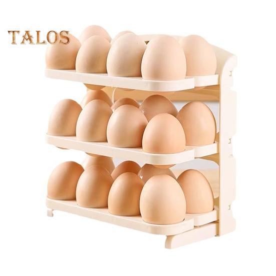 

Контейнер для хранения яиц большой емкости пищевой сорт BPA без складной конструкции портативный держатель для яиц поднос для холодильника белый