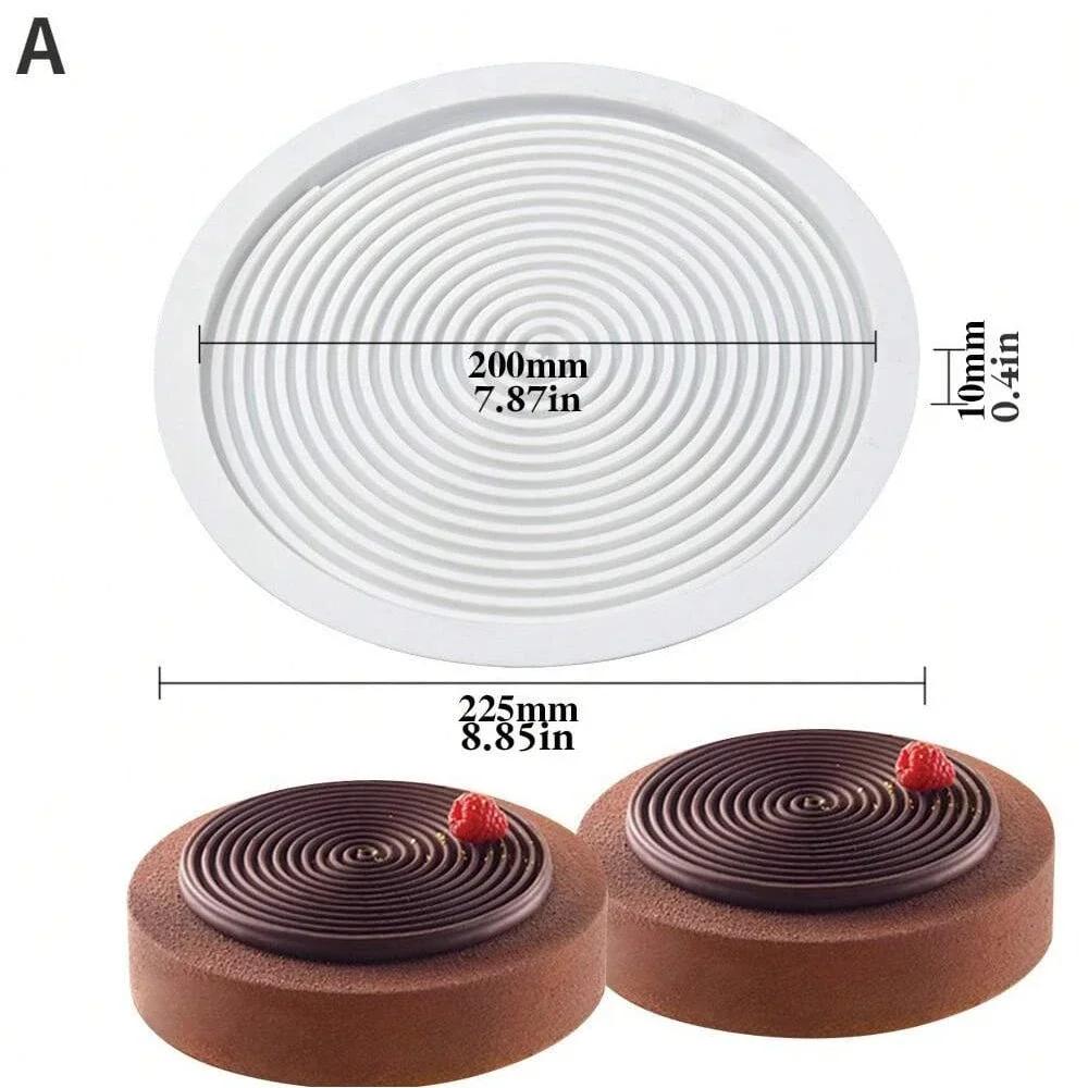 Spiral Silicone Baking Pan Versatile Mousse Chocolate Jelly Candy Moulds Pastry Fondant Decorating DIY Durable Cake Mold