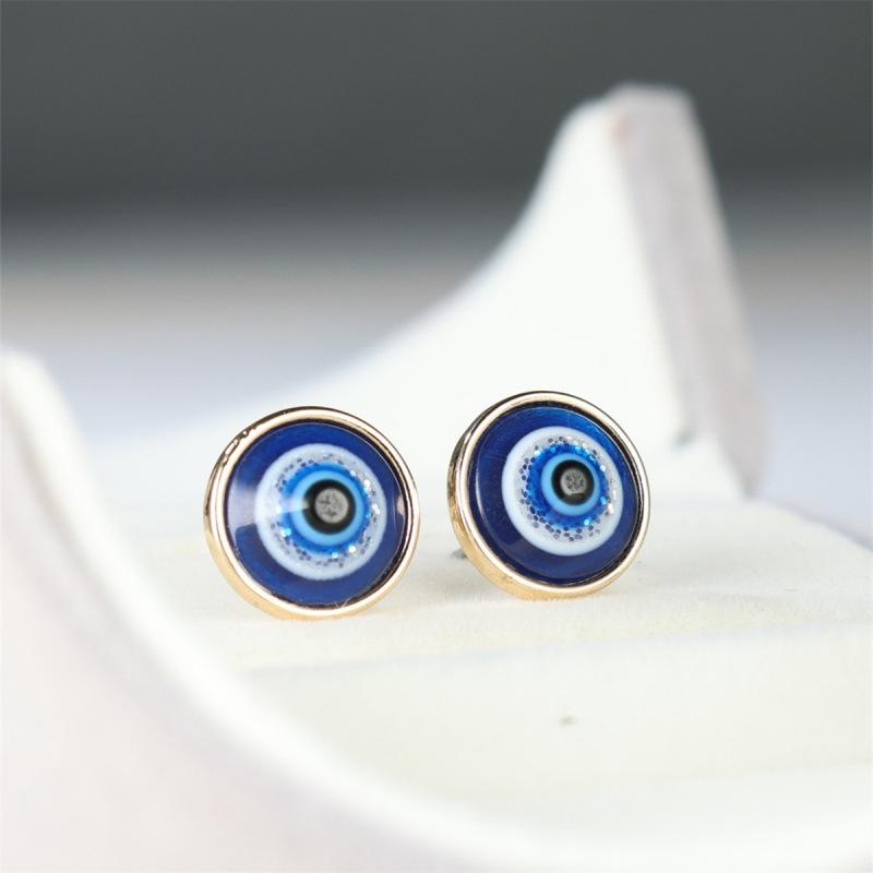 Wish eyes round earrings simple personality niche versatile stud earrings earrings