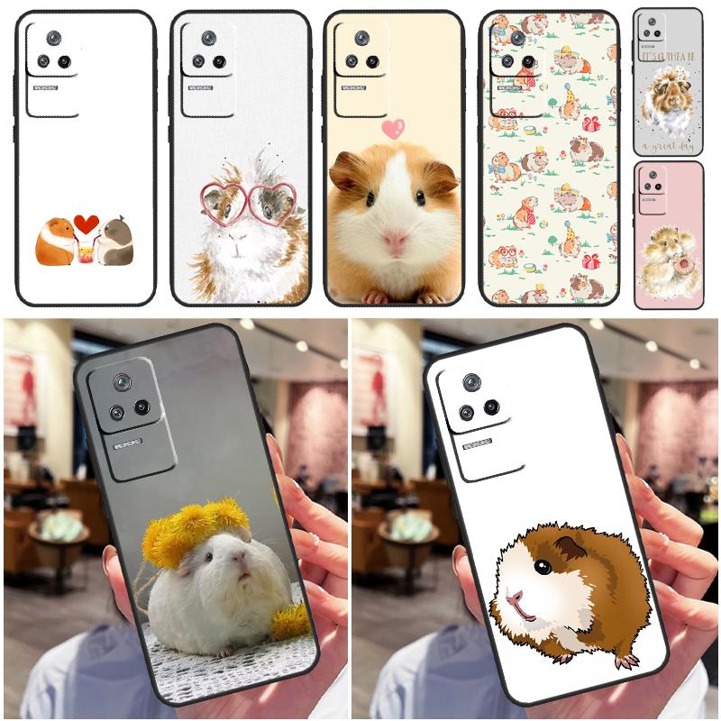 Animal Guinea Pig Case For Xiaomi 14T Pro 11T 12T 13T 13 14 15 Ultra POCO X7 Pro X3 X5 X6 F5 F6 M6 Pro Coque