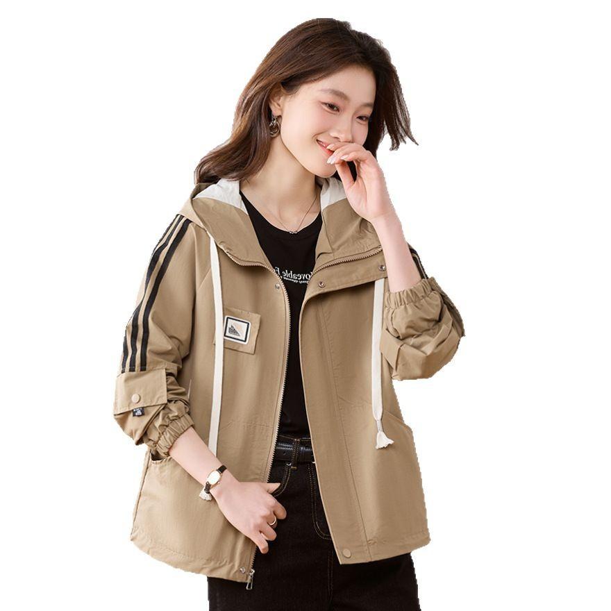 Women's short jacket spring and autumn new loose casual age reduction popular explosion super fire fashion jacket
