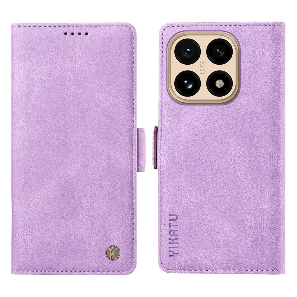 Pro Xiaomi 15T Kožené pouzdro YIKATU YK-005 Dotykové jako kůže Peněženka Kryt na telefon