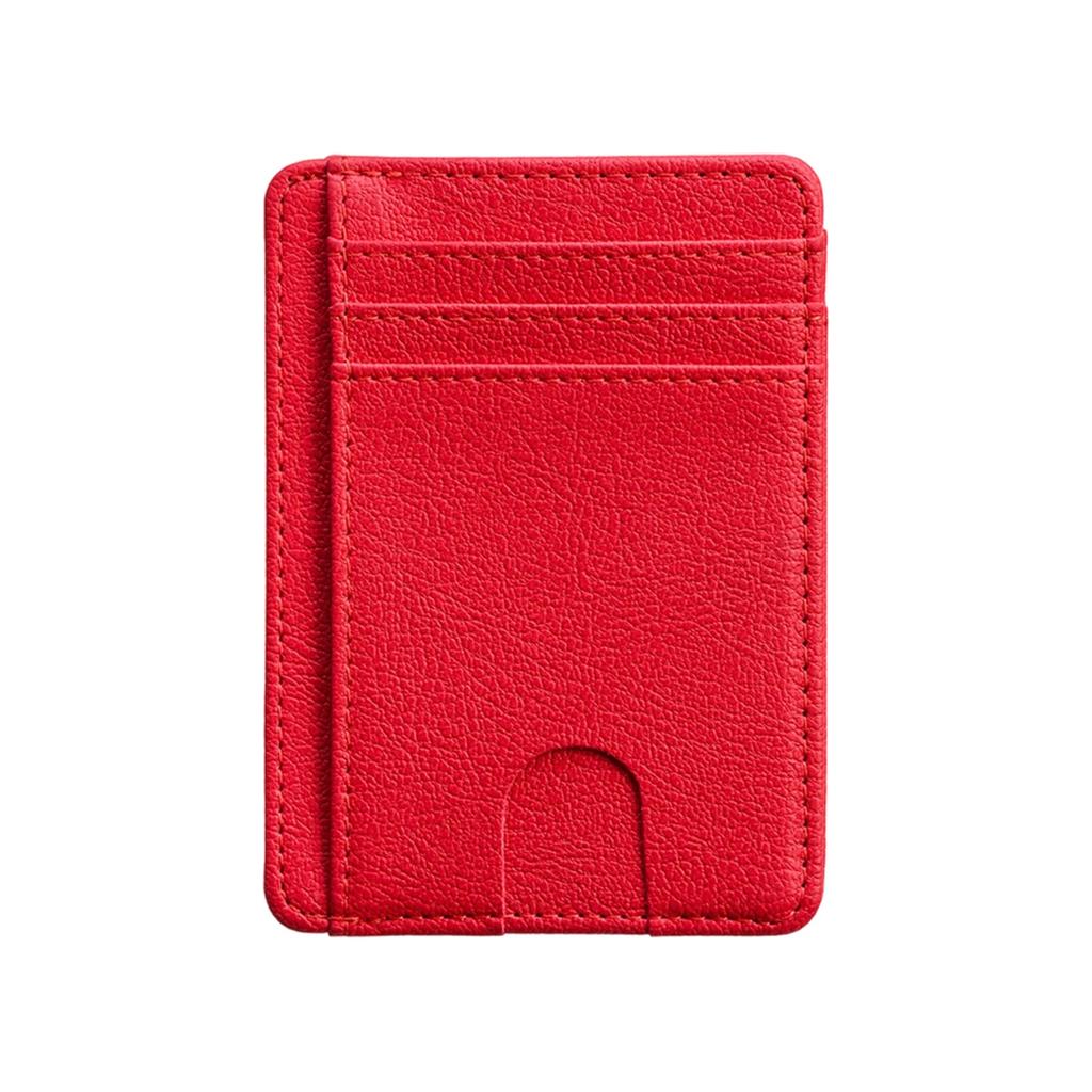 Slim RFID Blocking Card Holder Wallet with Multiple Card Slots and ID Window for Secure Storage and Easy Access to Credit Cards and IDs