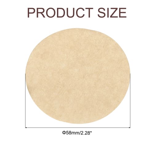 uxcell 600-Pack 58mm Disposable Round Paper Coffee Filters for Pour-Over and Drip Coffee Makers, Ideal for Home and Office Use