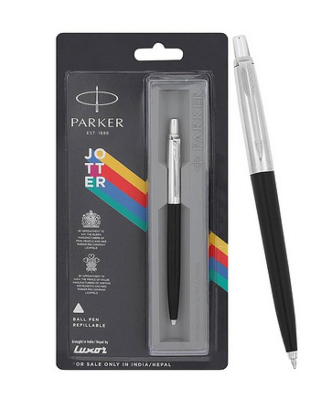 @ Ручка шариковая Parker Jotter Standard Черный Хромированная отделка 60 г Zr-8029-60%Скидка