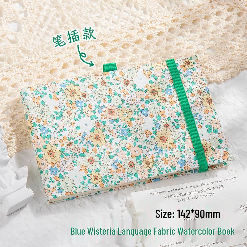 Mini Watercolor Walnut Box: Portable Travel Sketchbook & Palette