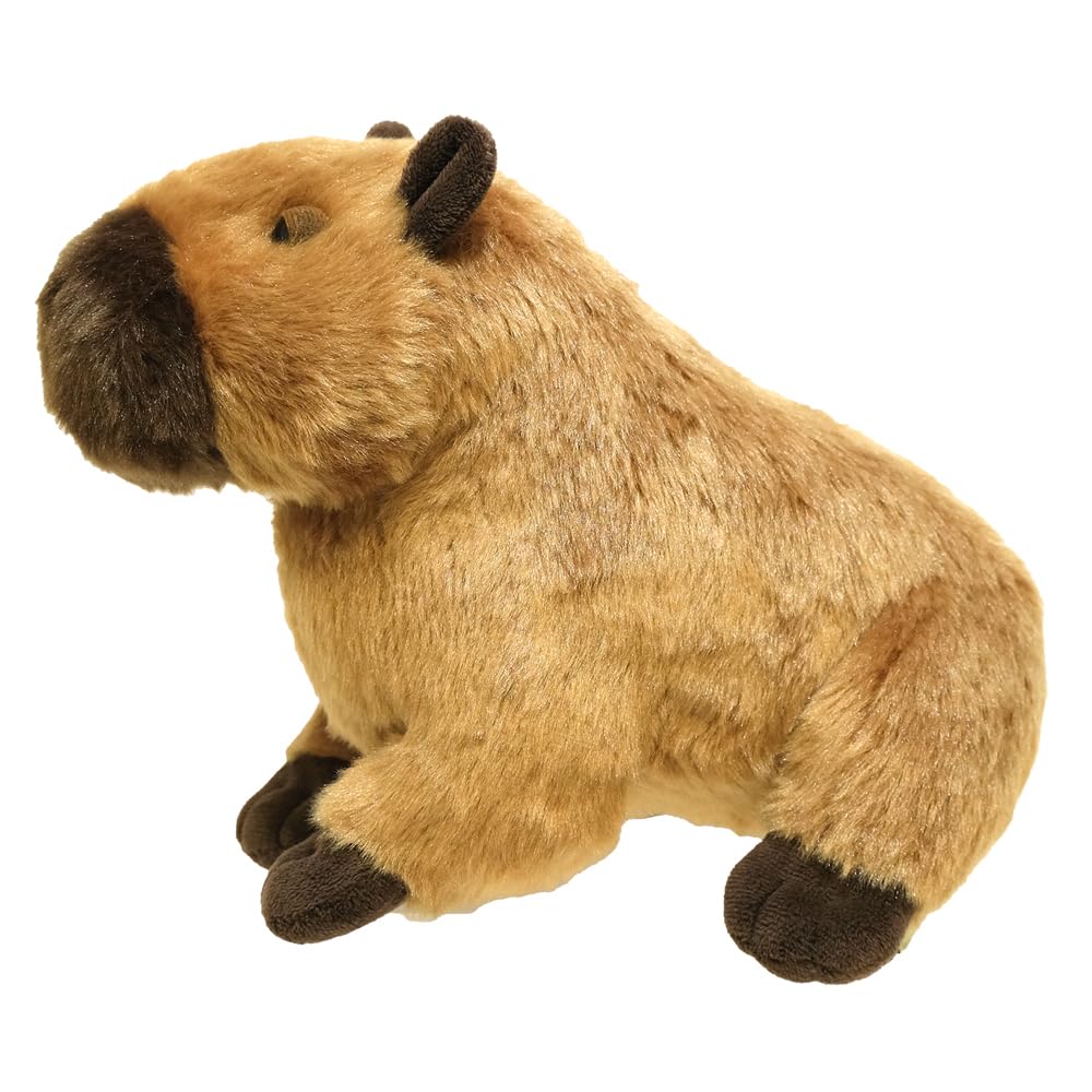 SunLemon Fluffies Medium Capybara Plush Toy, 19 x 26 x 16 cm, Cute Animal, P-1533