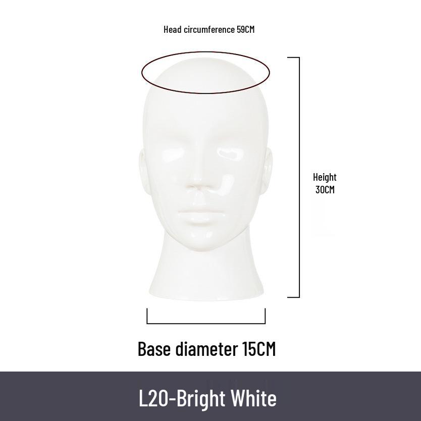 Multifunctional Display Mannequin Head for Spray Paint Hat, Bow Tie, Glasses, and Mask Props