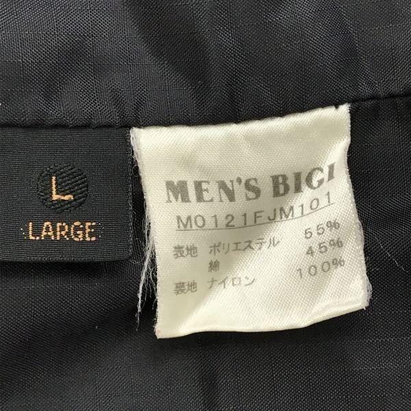 MEN'S BIGI Windproof Hoodie/Mod Coat L Men Black Removable Hood