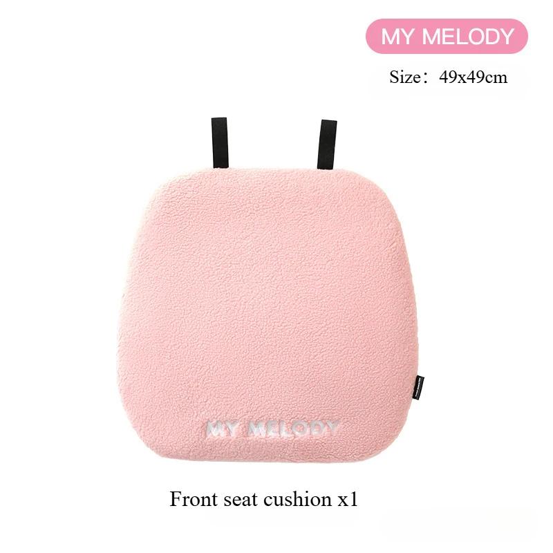 Cartoon Sanrio Car Seat Cushions for All Seasons Kawaii My Melody Winter Rear Seat Cover Car Cushions Cute Car Accessories